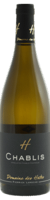 Fles Domaine des Hâtes Chablis uit het jaar 2023 met een inhoud van 0.75 L en alcoholpercentage van 13. Deze wijn komt uit de wijnstreek Bourgogne gelegen in Frankrijk. Het druivenras is Chardonnay. Het EAN nummer van de fles op de afbeelding is 3760235770013.